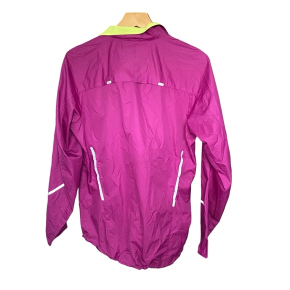 Nike Purple Storm Fit Waterproof Windbreaker Zip Up Reflective Jacket Womens L - Picture 6 of 6